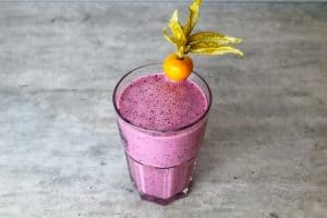 Creator of Hungry Fit Foodie, Erin Cooper, Blueberry Smoothie Recipe