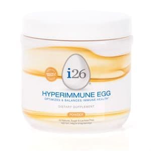 Picture of the product, i26 Hyperimmune Egg, which is a probiotic powder