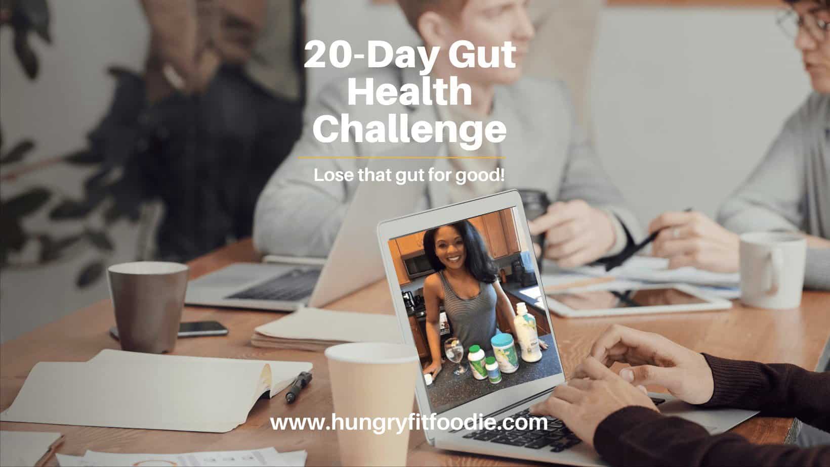 Hungry Fit Foodie Facebook Group Banner, with picture of creator and certified wellness coach, Erin Cooper